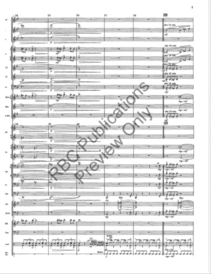 Magnum Blues Concert Band scores gallery preview page 8