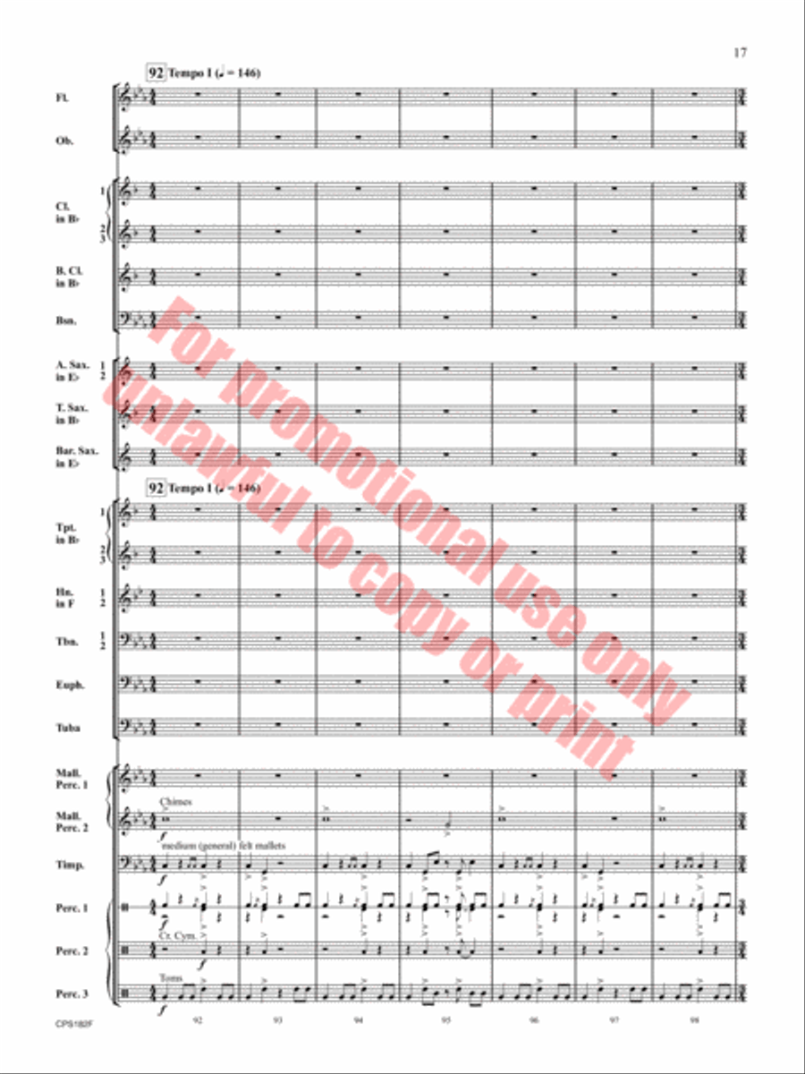 Ghost Run Concert Band scores gallery preview page 18