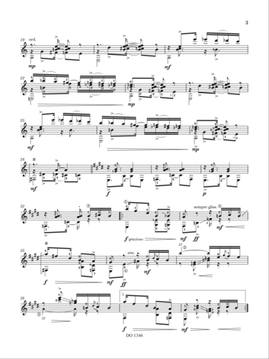 Danserie No. 2, Op. 87 Classical Guitar scores gallery preview page 4