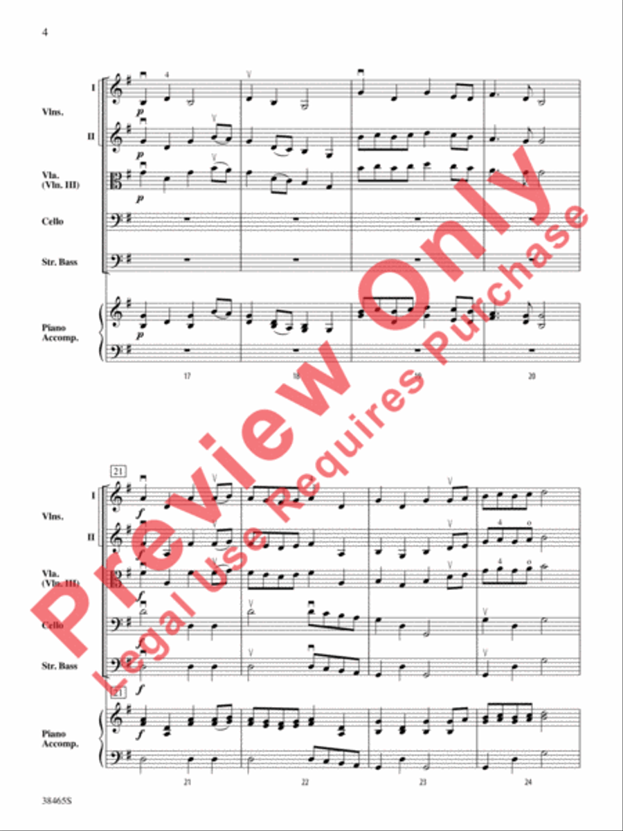 King William's March String Orchestra scores gallery preview page 5