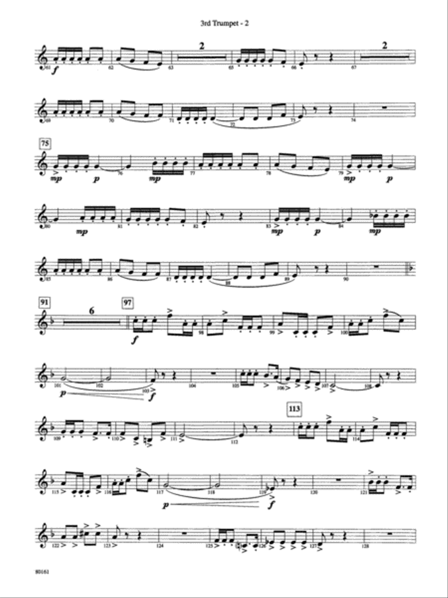 Bugler's Holiday: 3rd B-flat Trumpet Full Orchestra scores gallery preview page 2