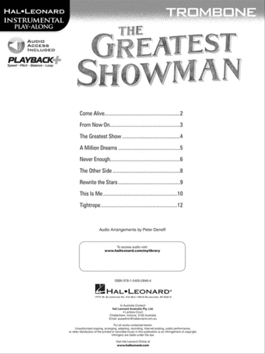 The Greatest Showman The Greatest Showman Trombone scores gallery preview page 2