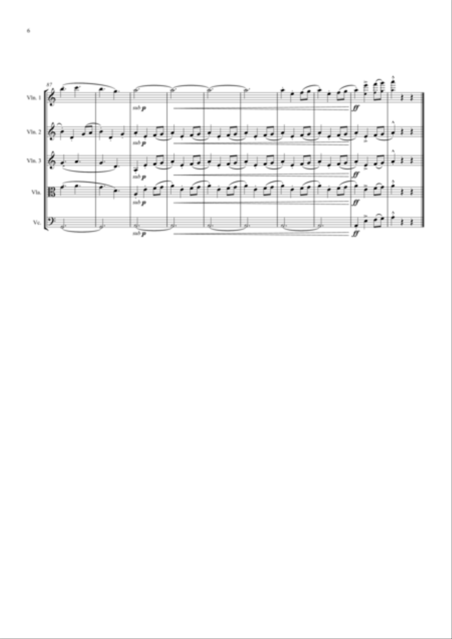 Game Of Thrones String Quartet scores gallery preview page 6