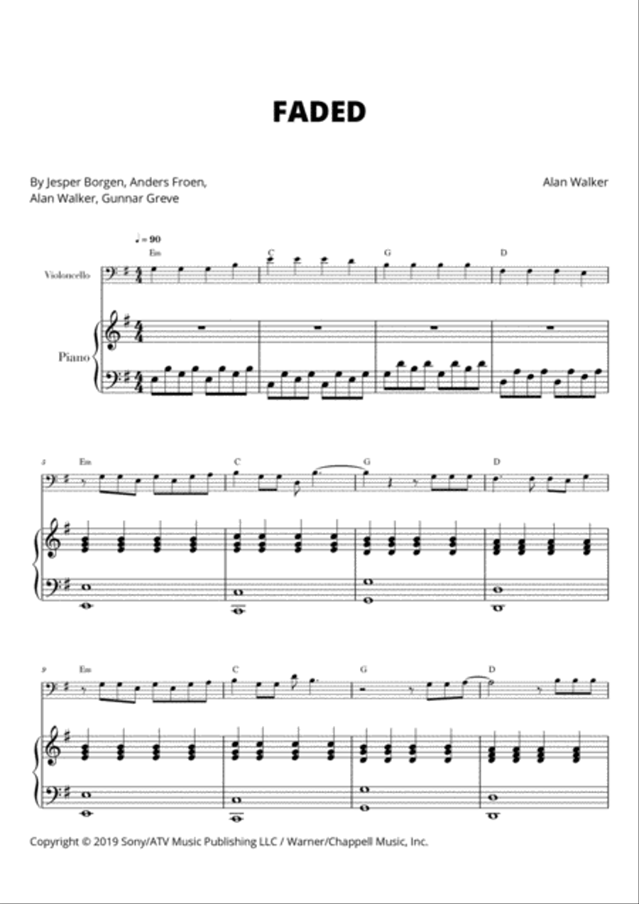 Faded Small Ensemble scores gallery preview page 1