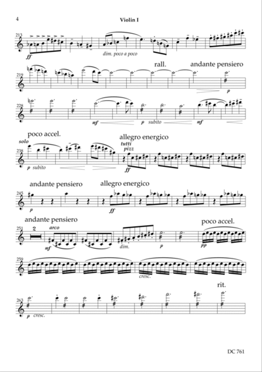 Symphony No.5 [string parts] String Quartet scores gallery preview page 4