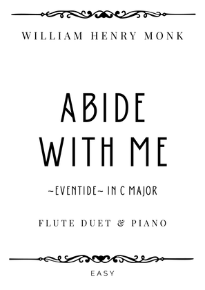 Book cover for Monk - Abide with Me (Eventide) in C Major - Easy