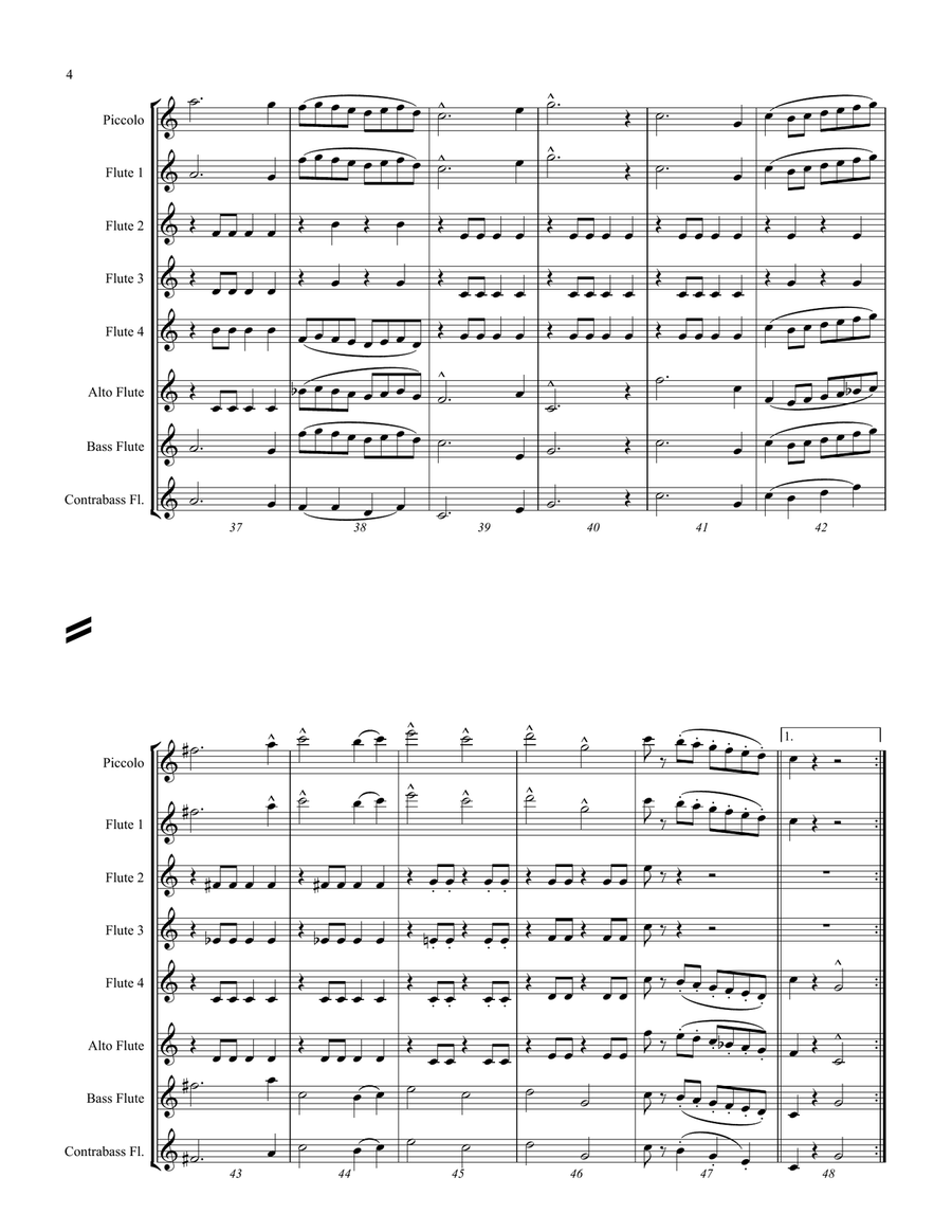 Thunder and Blazes Woodwind Ensemble scores gallery preview page 4