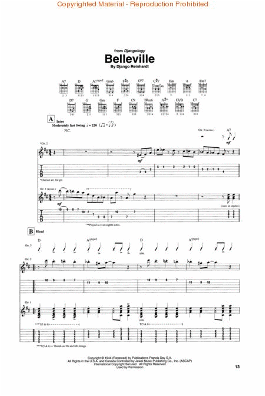 Django Reinhardt – The Definitive Collection Electric Guitar scores gallery preview page 3