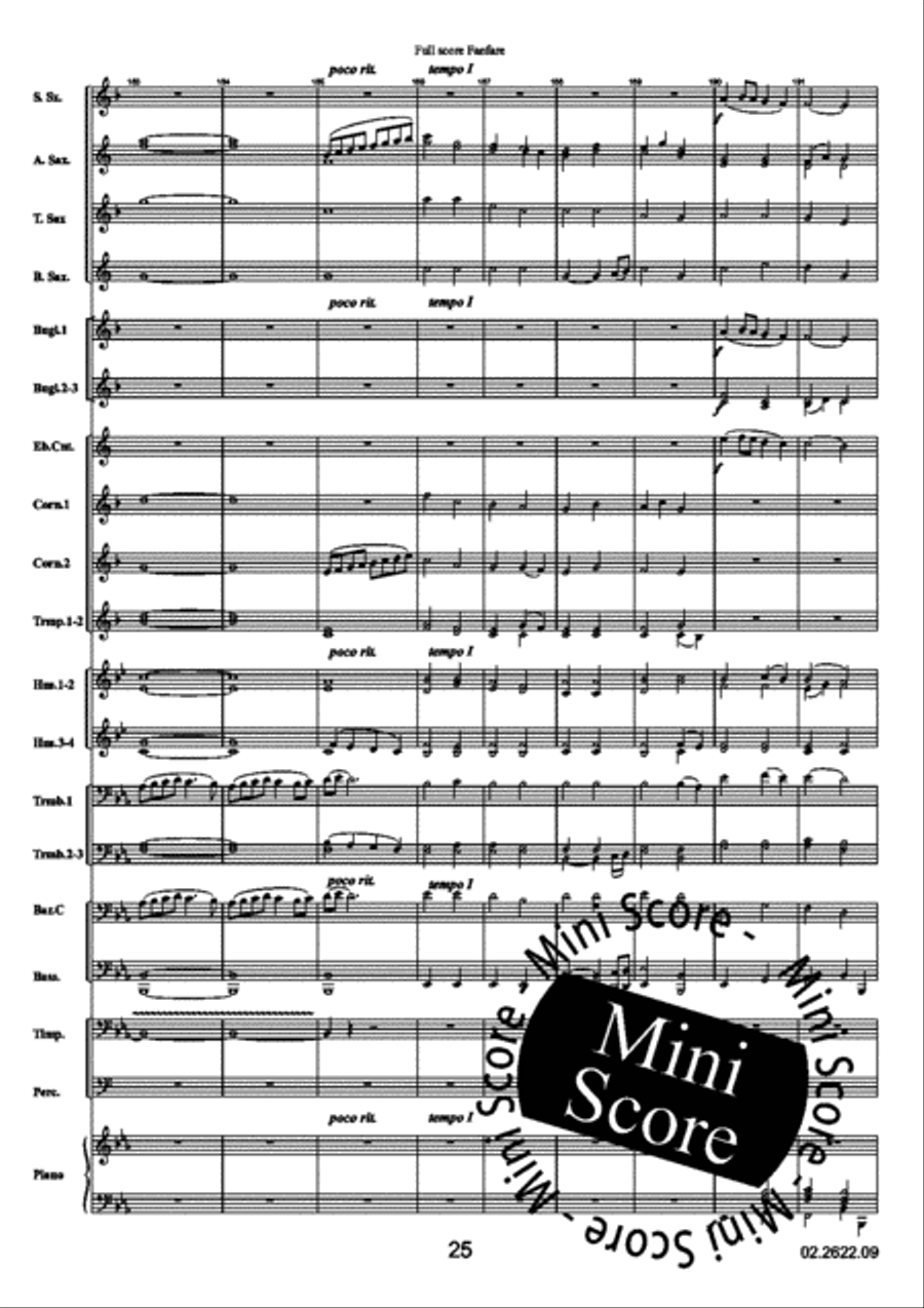 Reflections Over a Norwegian Fanfare Band scores gallery preview page 29