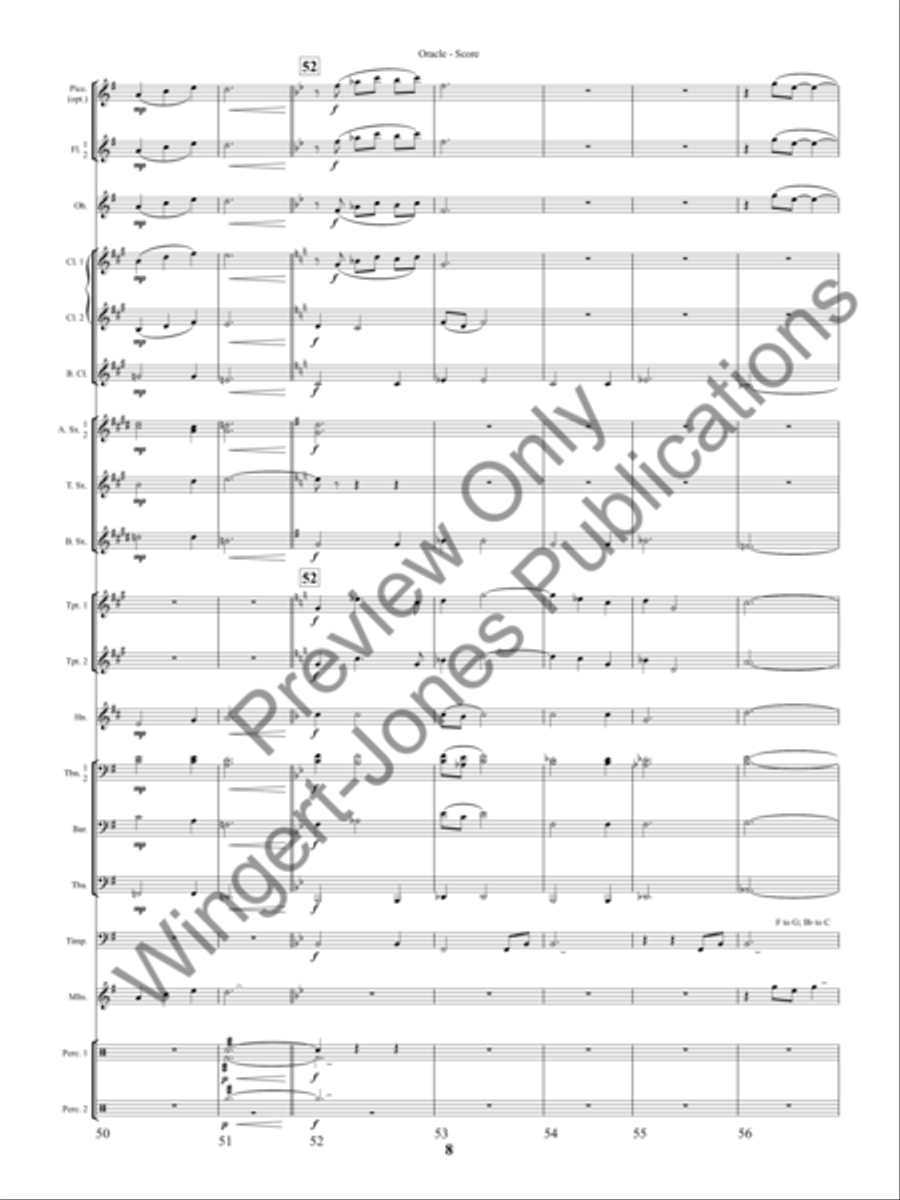 Oracle (Score) Concert Band scores gallery preview page 11