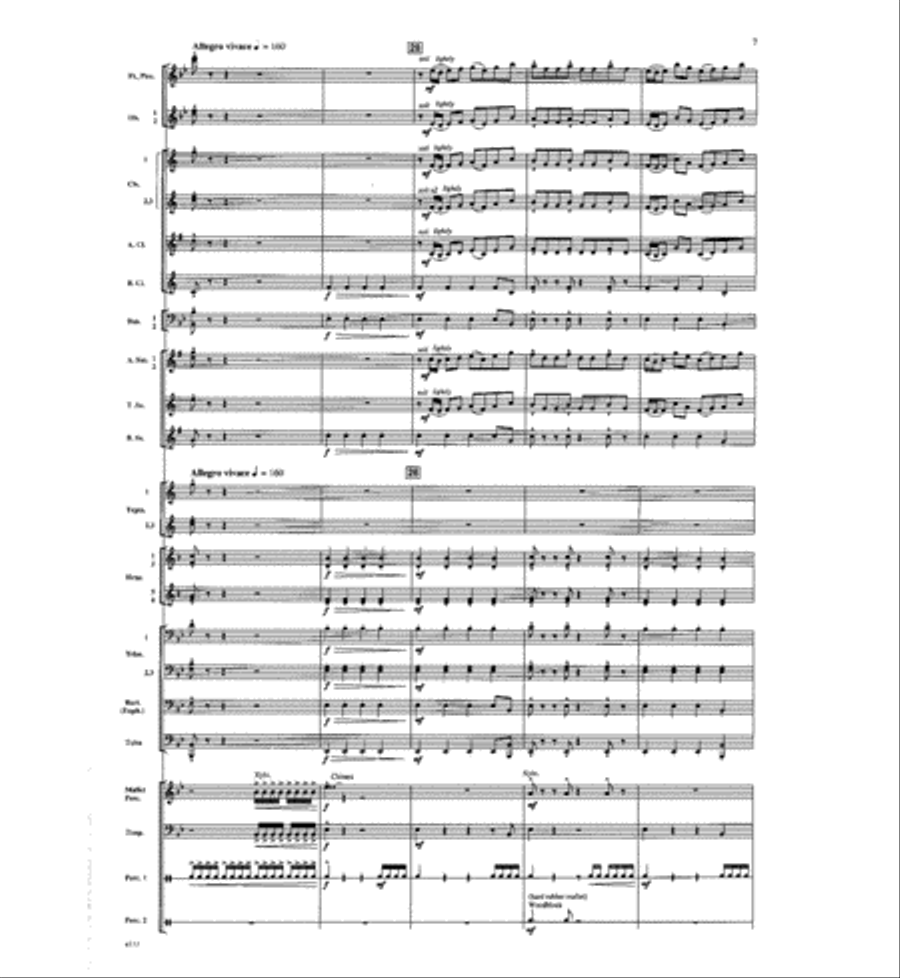 Dawn of a New Day Concert Band scores gallery preview page 6