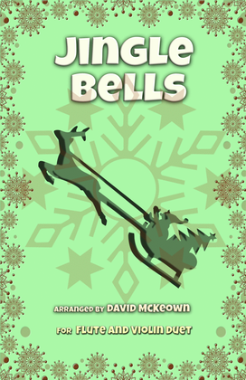 Book cover for Jingle Bells, Jazz Style, for Flute and Violin Duet