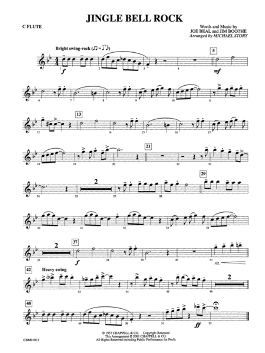 Jingle Bell Rock: Flute Concert Band scores gallery preview page 1