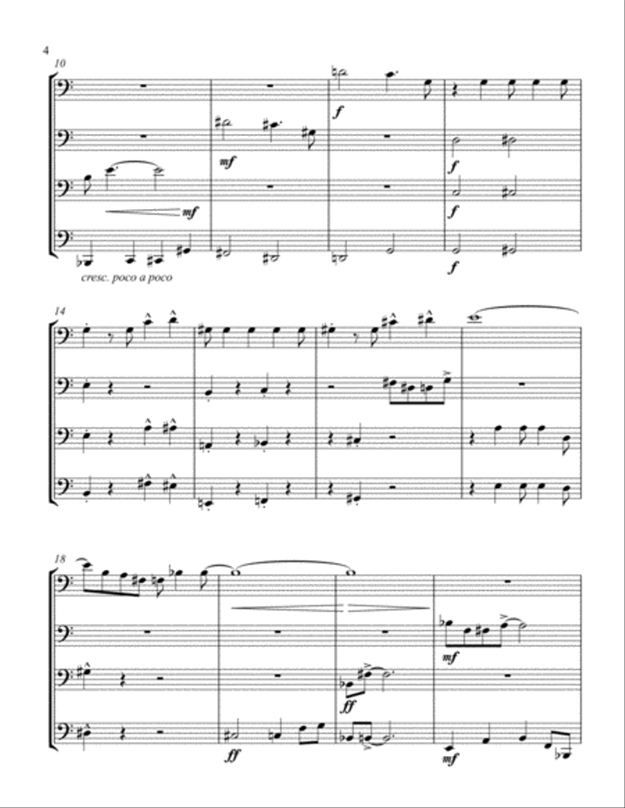Serial Series (Score only) Woodwind Quartet scores gallery preview page 4