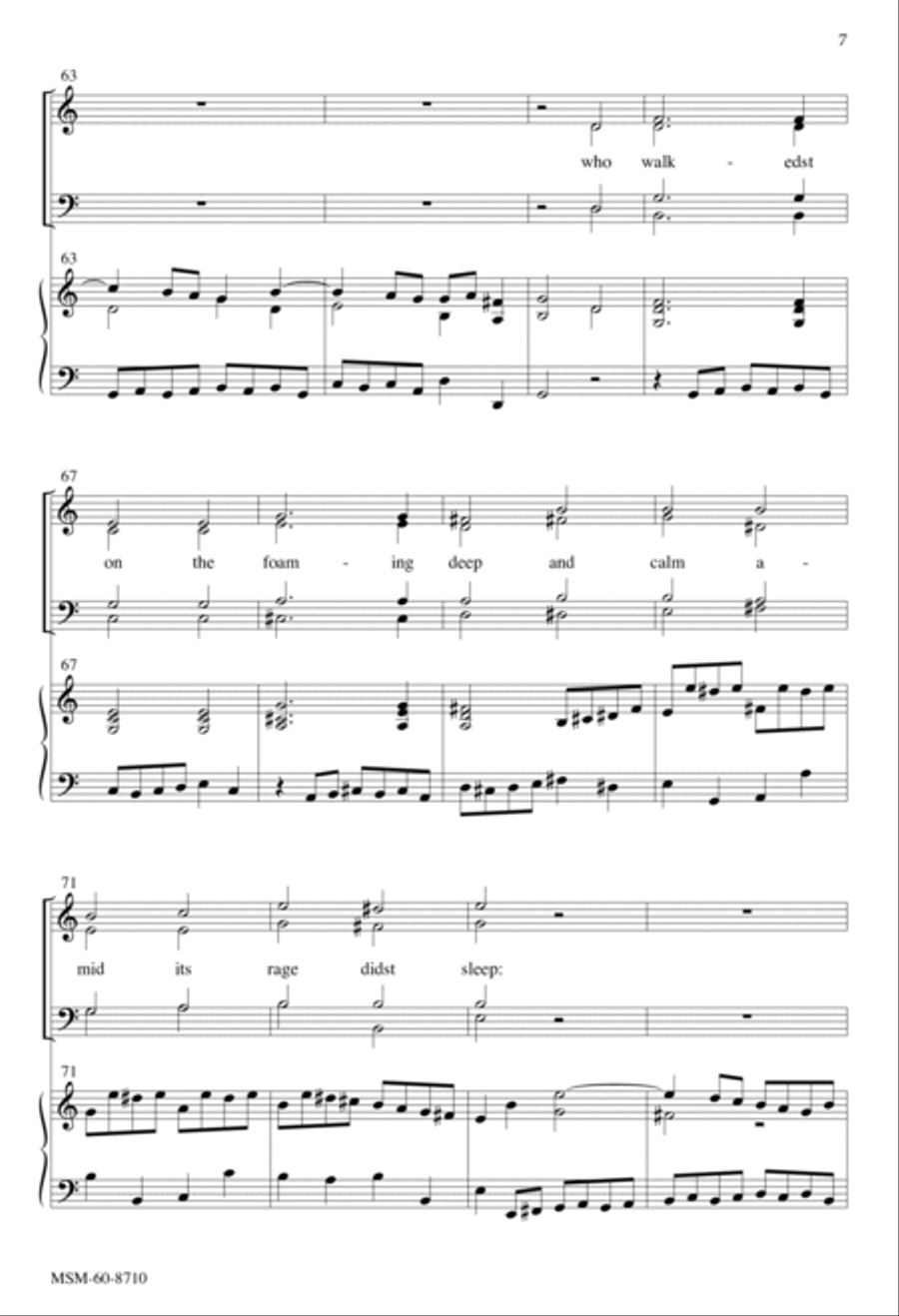 Eternal Father, Strong to Save (Choral Score) 4-Part scores gallery preview page 7