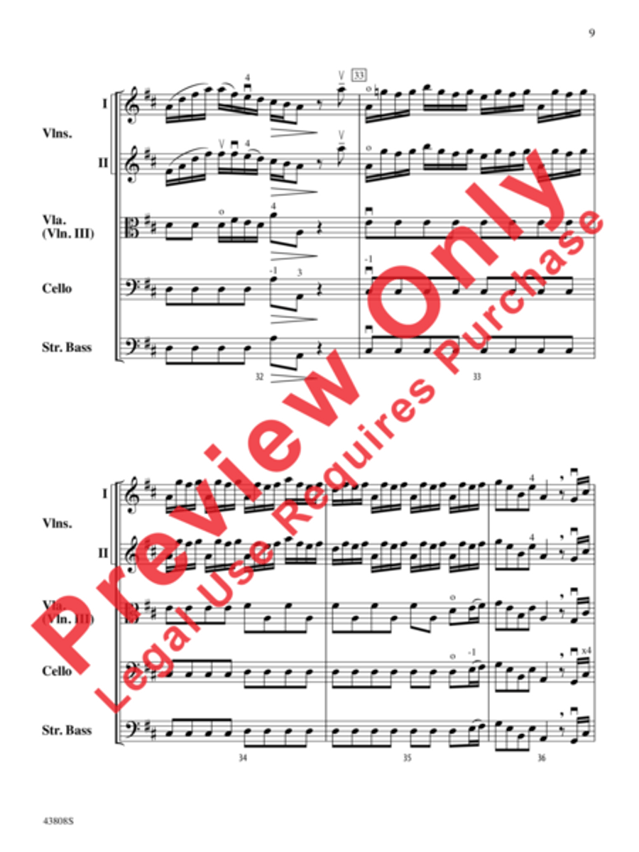 Overture to Euristeo Overture to Euristeo String Orchestra scores gallery preview page 10