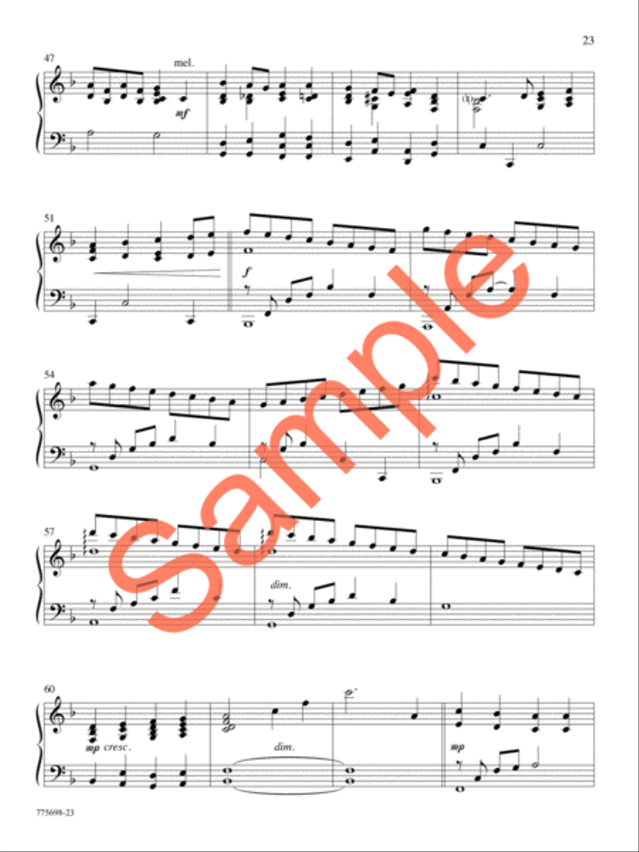 Hiding in Thee Piano Solo scores gallery preview page 20