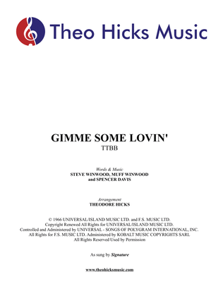 Book cover for Gimme Some Lovin'