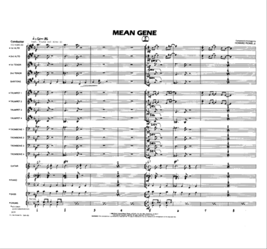 Mean Gene Mean Gene Jazz Ensemble scores gallery preview page 2