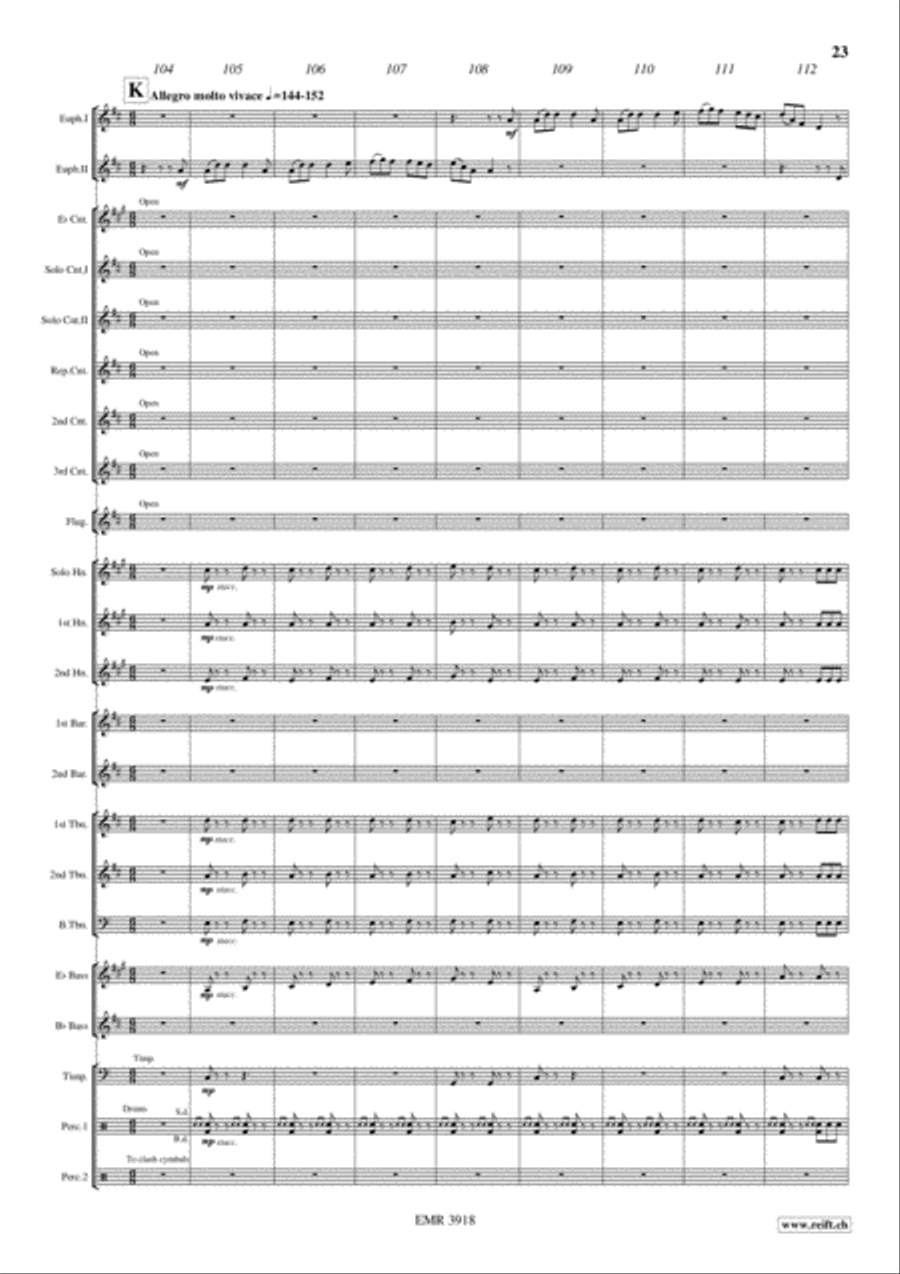 Celtic Folk Celtic Folk Brass Band scores gallery preview page 23