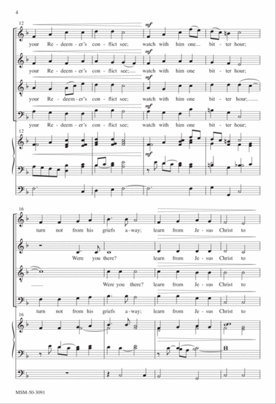 Lenten Meditation Lenten Meditation 4-Part scores gallery preview page 4
