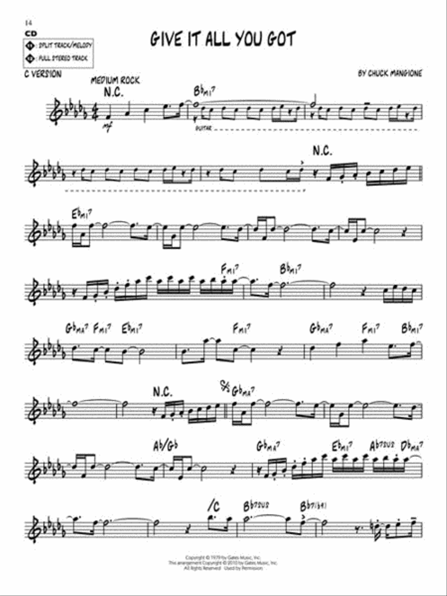 Chuck Mangione C Instrument scores gallery preview page 5