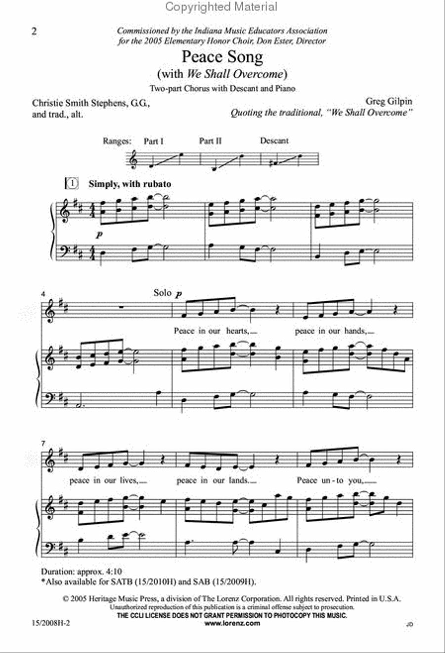 Peace Song (with 