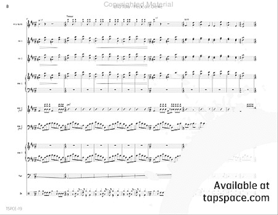 UFO Tofu Percussion Ensemble scores gallery preview page 13