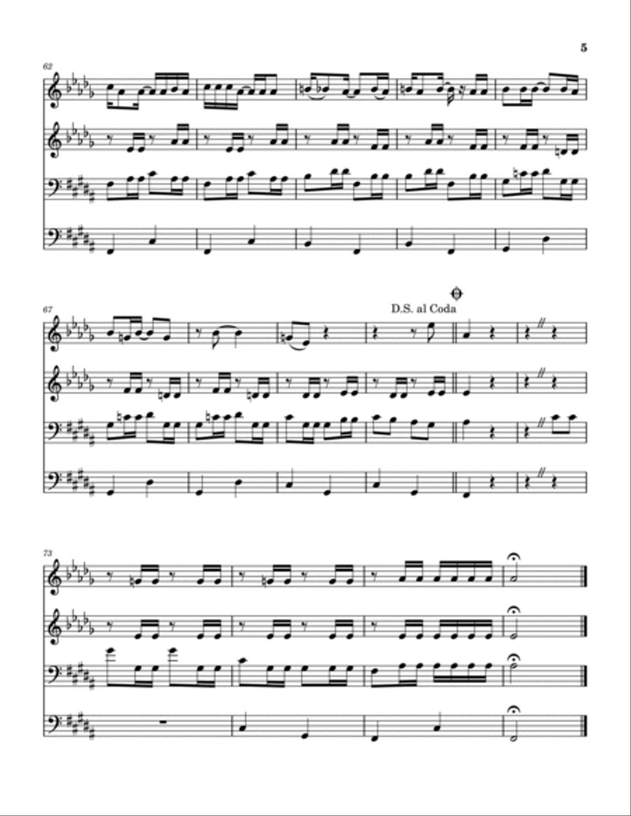 Luther Played The Boogie Woodwind Quintet scores gallery preview page 6