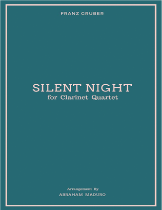Book cover for Silent Night Clarinet Quartet