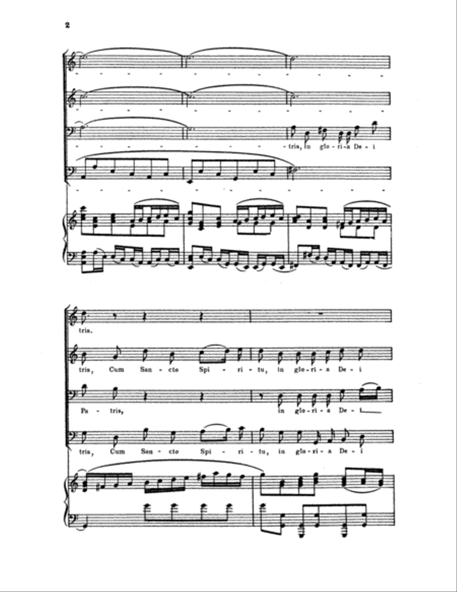 Mass in B Minor: Cum Sancto Spiritu TTBB scores gallery preview page 3