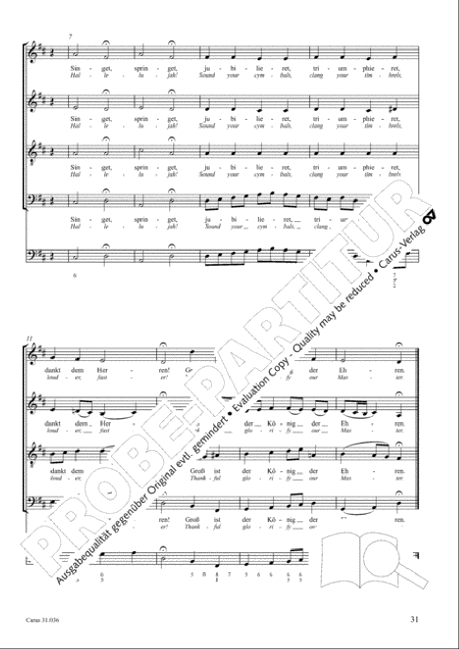 Up joyous raise your song (Schwingt freudig euch empor) 4-Part scores gallery preview page 32