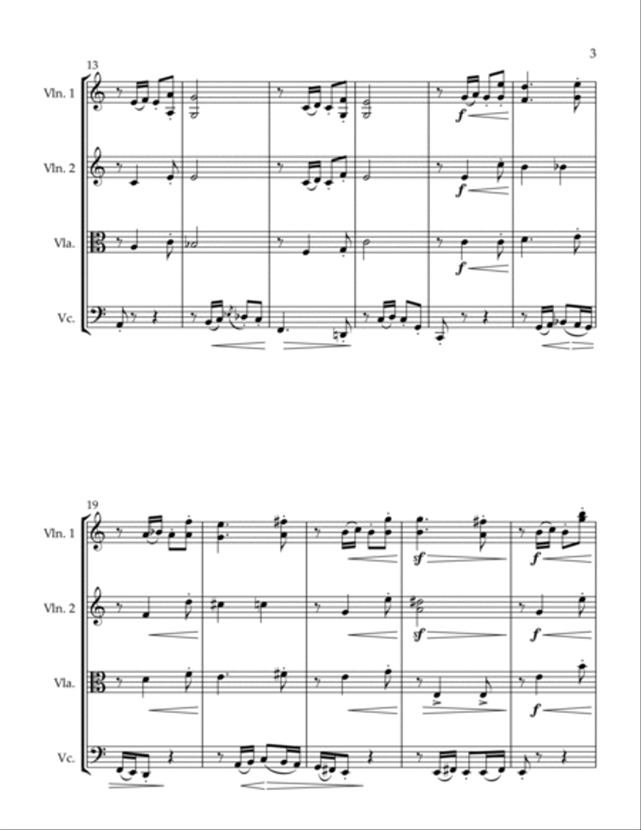 Polka #2 String Quartet scores gallery preview page 3