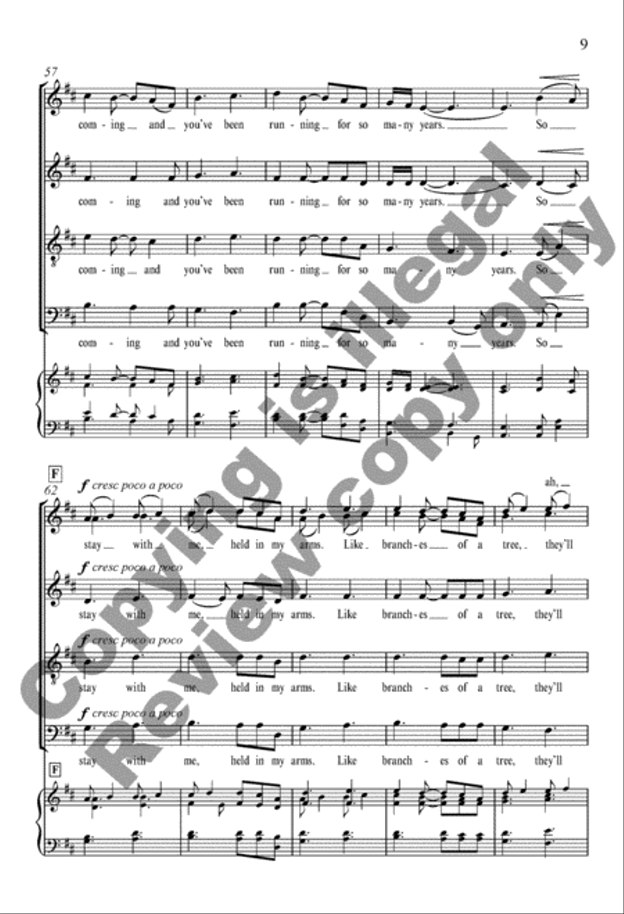 When the Earth Stands Still 4-Part scores gallery preview page 16