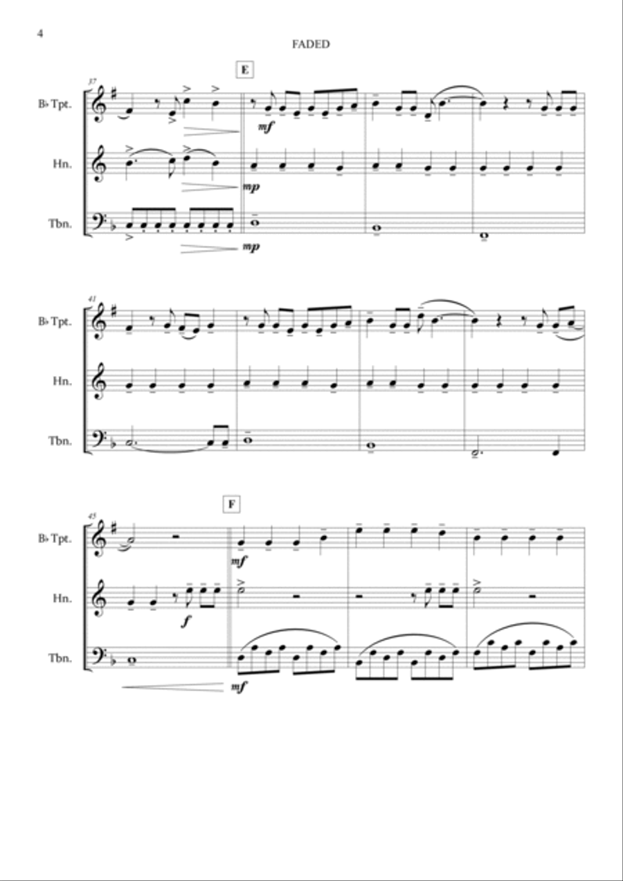 Faded Brass Ensemble scores gallery preview page 6
