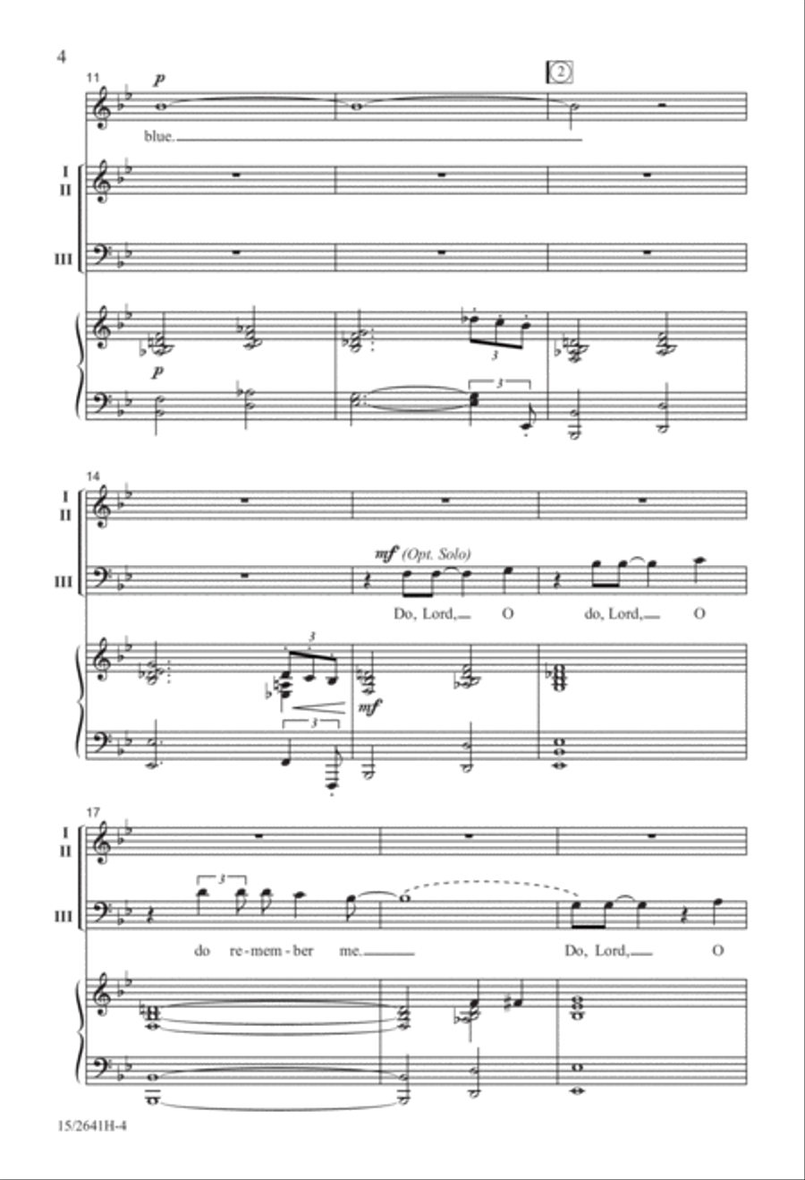 Do Lord/This Little Light of Mine 3-Part scores gallery preview page 5