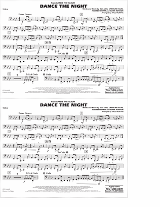 Dance The Night (arr. Paul Murtha) - Tuba