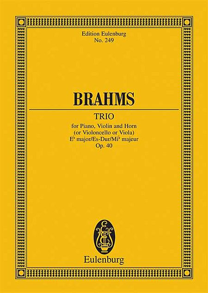 Piano Trio in E-flat Major, Op. 40