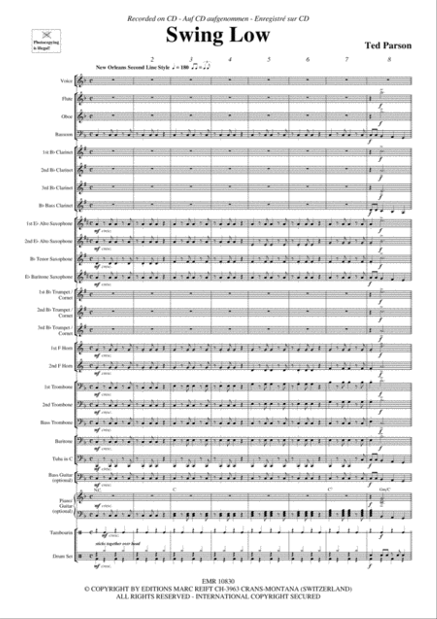 Swing Low Concert Band scores gallery preview page 3