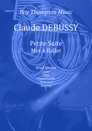 Book cover for Debussy: Petite Suite Mvt.4 Ballet - wind quintet