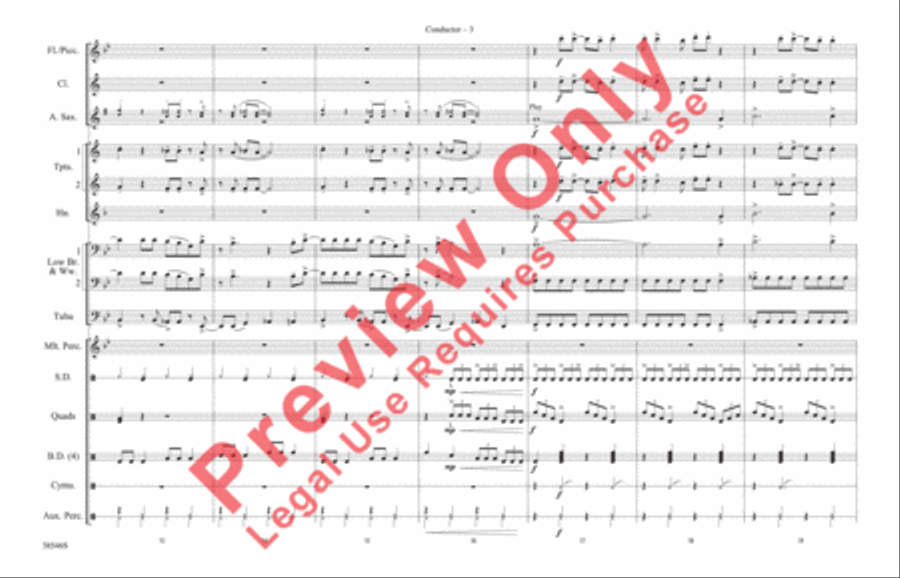 Can't Get Enough (Of Your Love) Marching Band scores gallery preview page 4