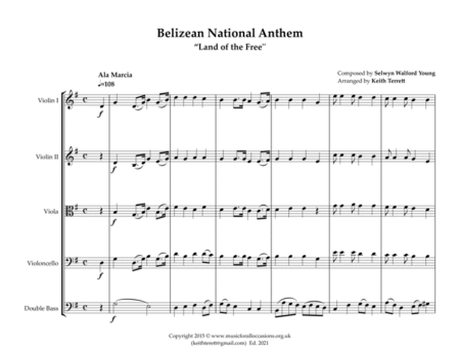 Belizean National Anthem for String Orchestra (MFAO World National Anthem Series) image number null