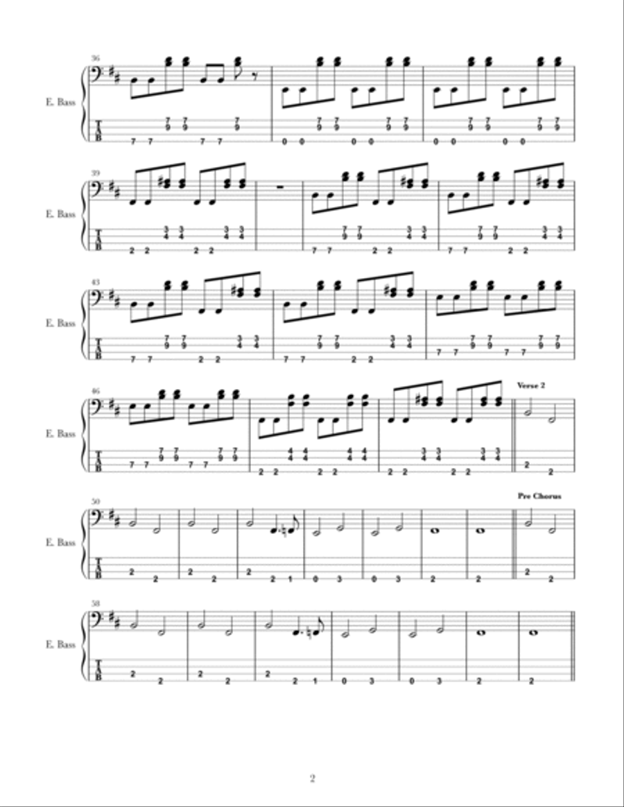 The Diner Guitar Tablature scores gallery preview page 2