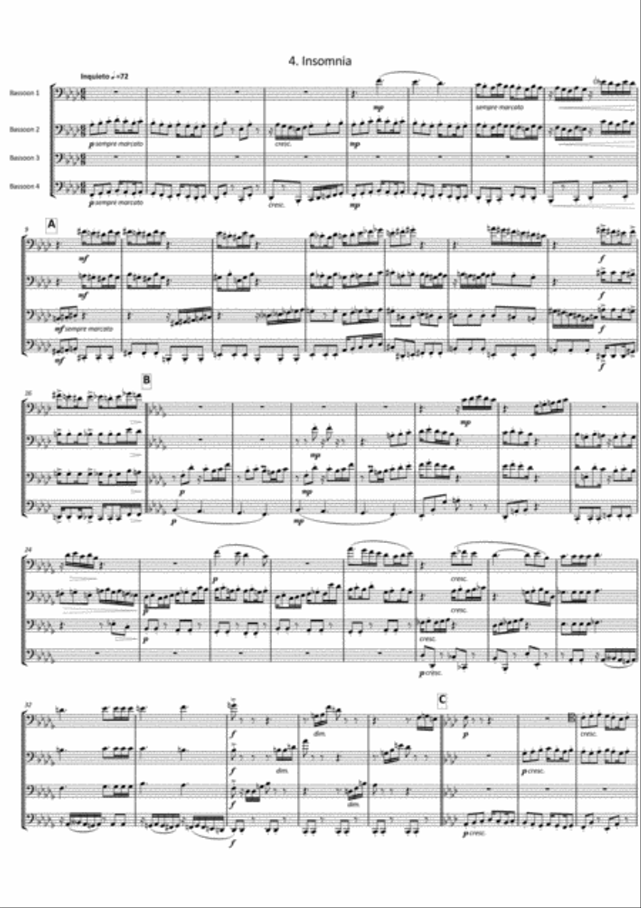 Night Stories Bassoon scores gallery preview page 5