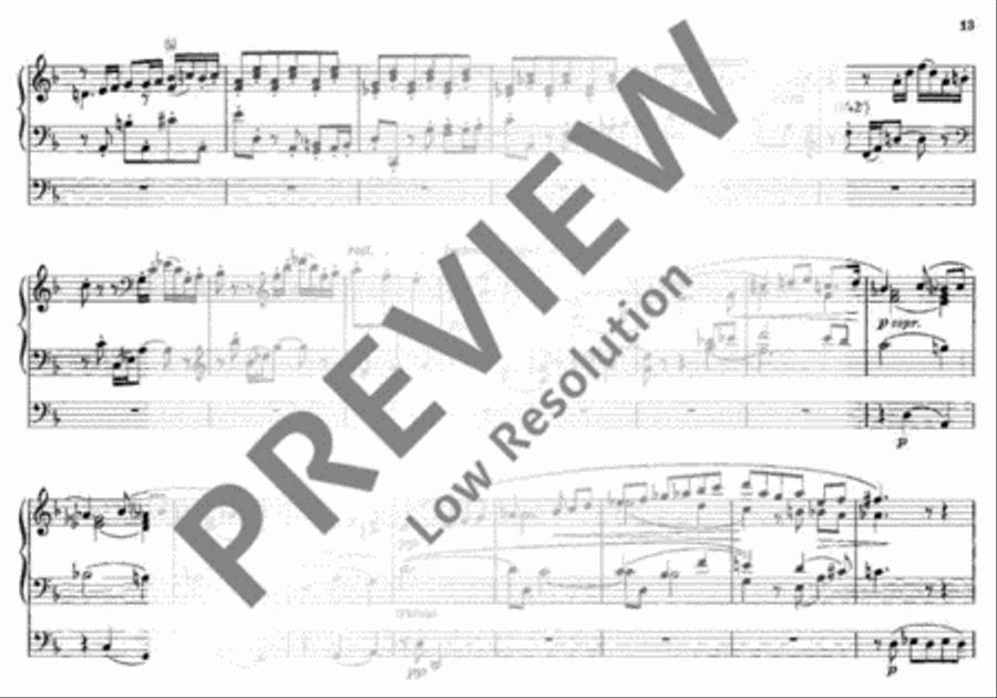 Chorale-Passacaglia Organ scores gallery preview page 14