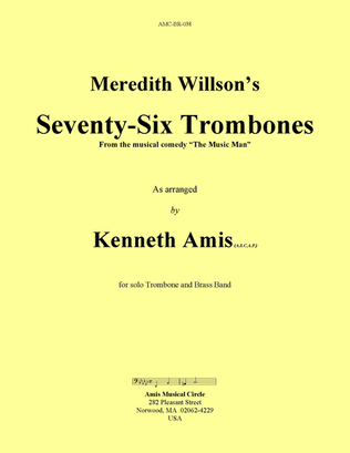 Book cover for Seventy-Six Trombones (trombone and brass band)