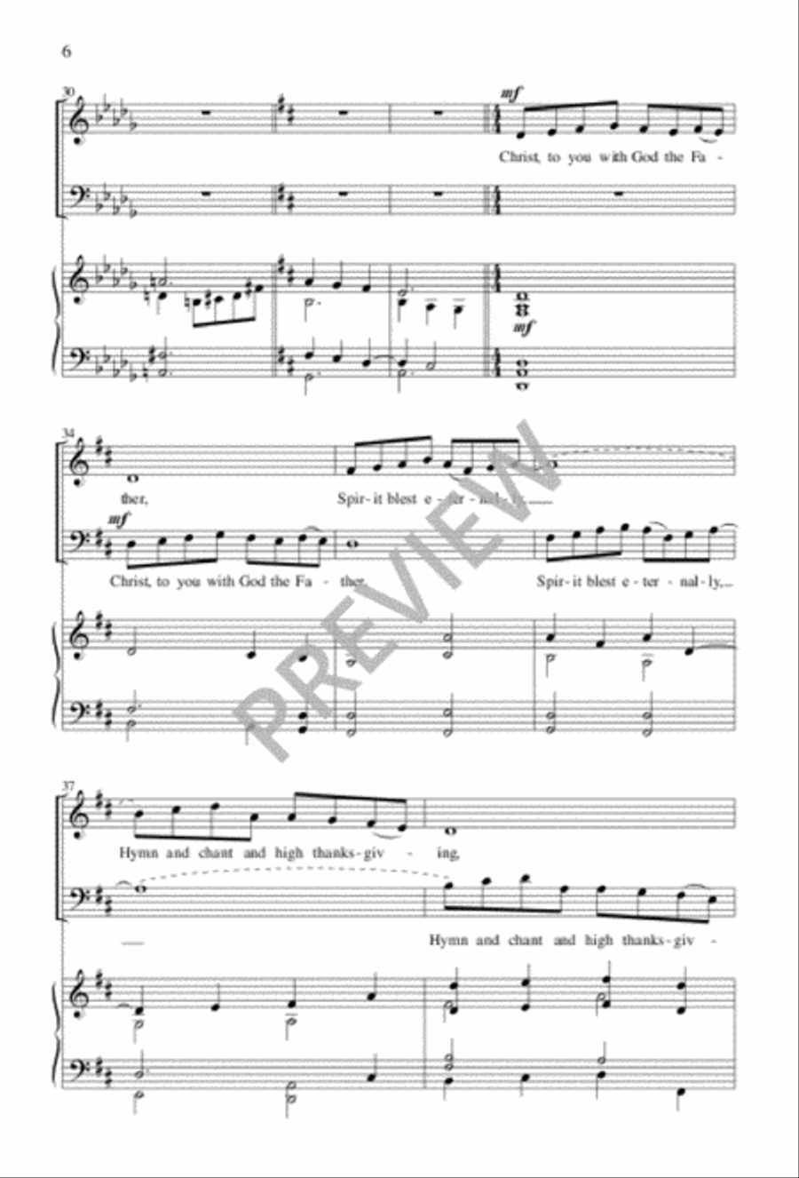 Of the Father's Love Begotten 2-Part scores gallery preview page 6