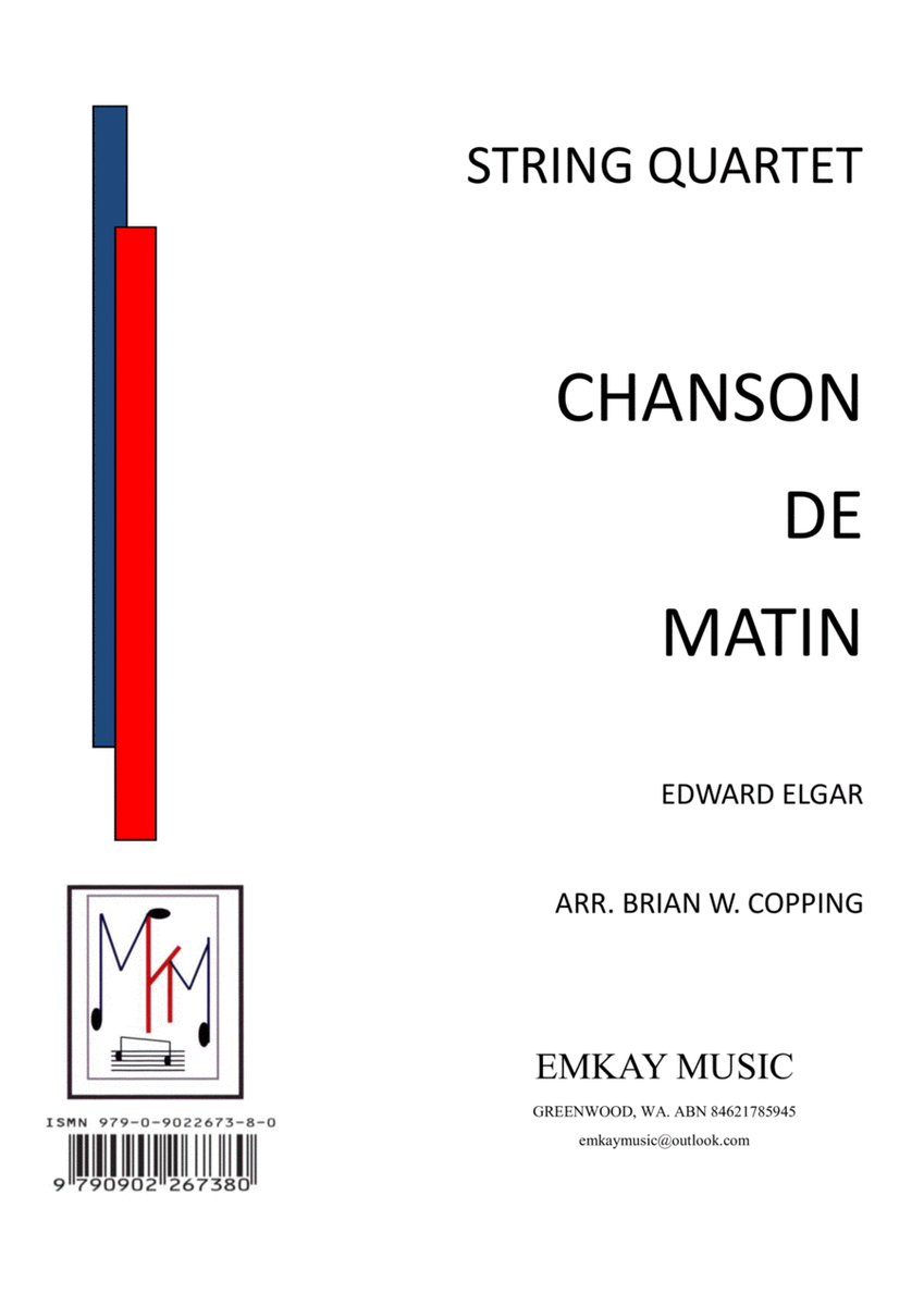 CHANSON DE MATIN – STRING QUARTET image number null