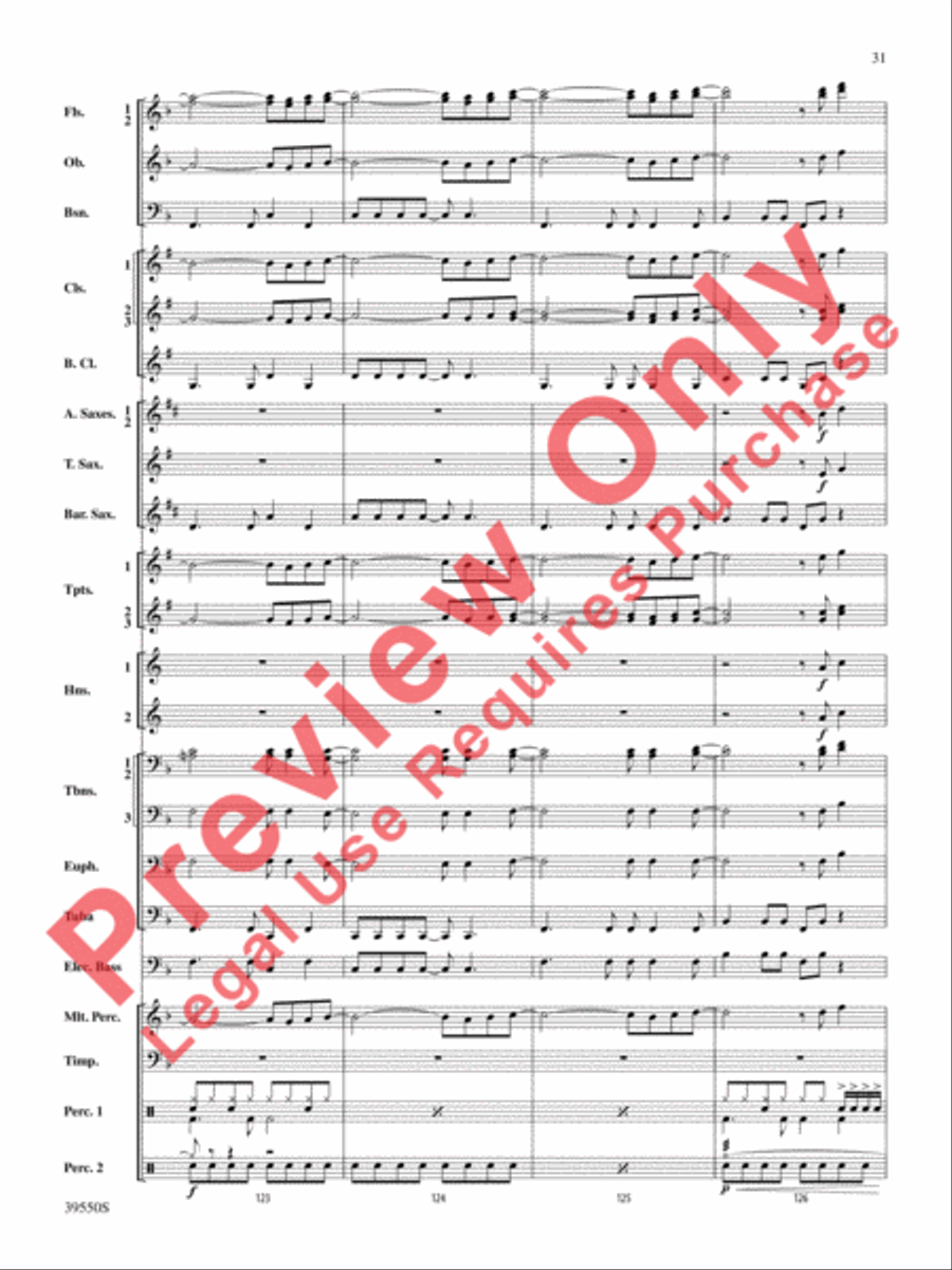 The Rolling Stones on Tour Concert Band scores gallery preview page 32