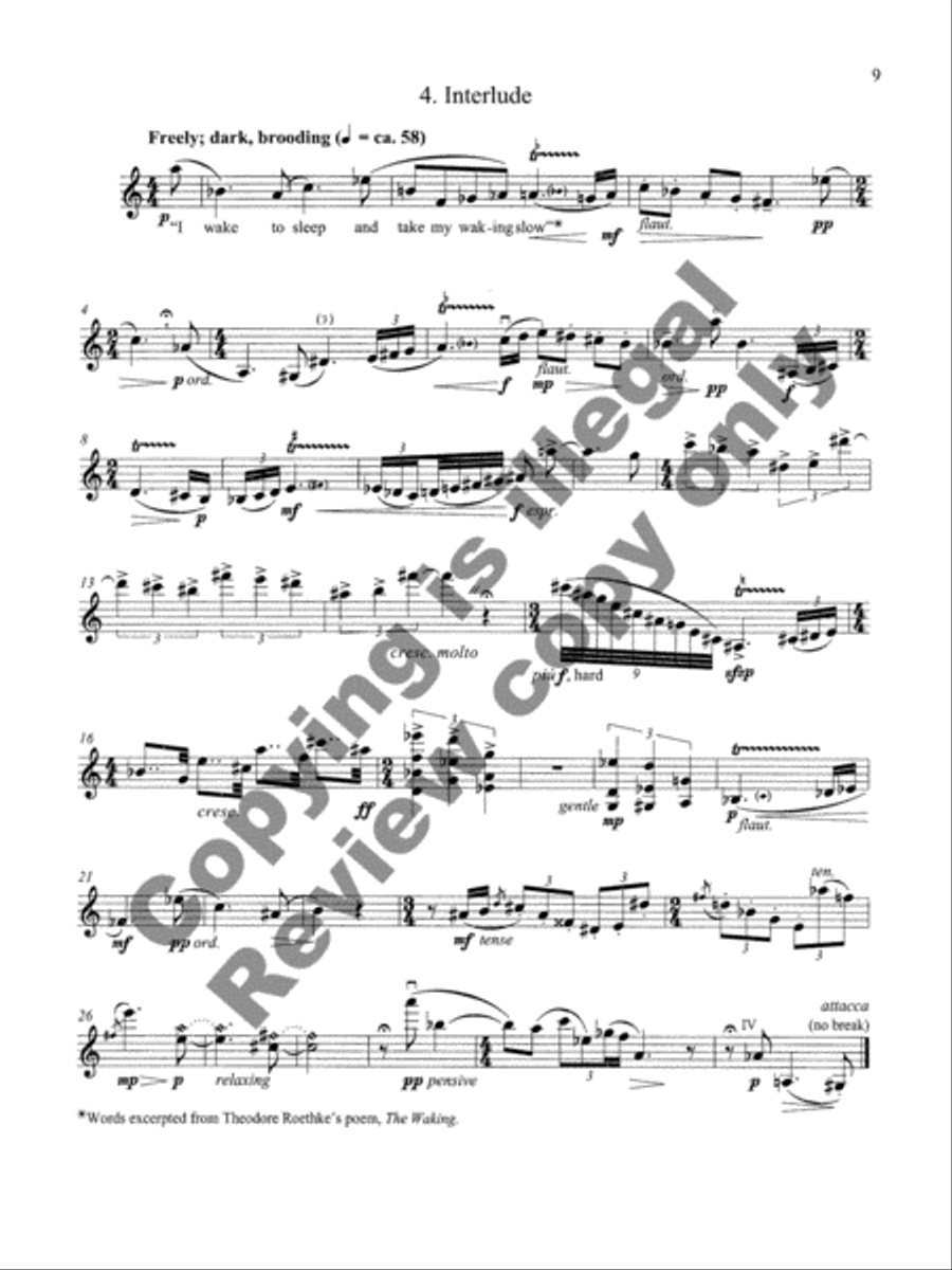 Suite for Violin Violin Solo scores gallery preview page 6